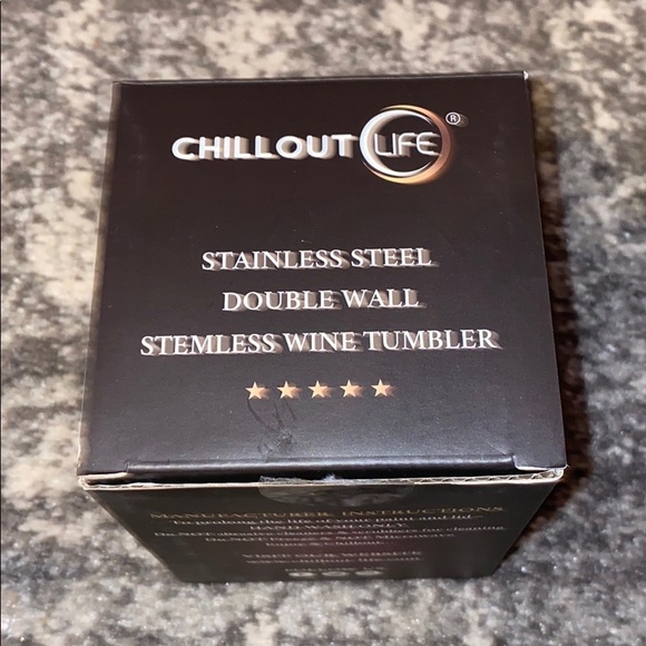 New Stainless Steel Marble Wine Tumbler - Picture 5 of 6